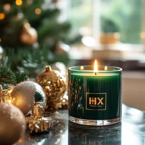 Custom Logo Luxury Soy Wax Candles Scented Glass Candle Jar 8oz 10oz 12oz Christmas Set