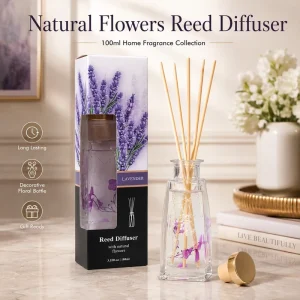 Custom Logo Natural Flowers Reed Diffuser 100ml