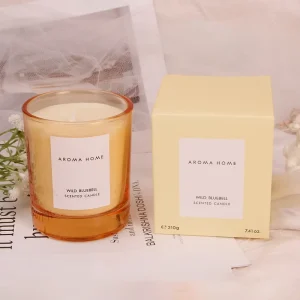 Custom Logo Natural Soy Wax Scented Candle Glass Jar Private Label Home Decoration Candles 100% Organic Mother’s Day Wedding