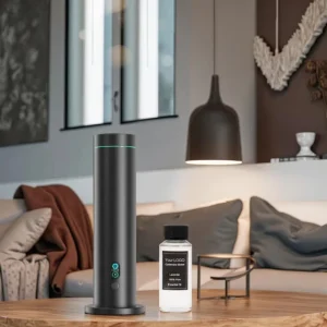 Custom Logo Professional 120ml High Capacity Aluminum Alloy Housing Waterless Aroma Diffuser with Timer for Commercial Space Use