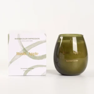 Custom Logo Scented Candle Luxury Egg Shape Glass Jar New Design Aroma Candle for Home Decorate Gift