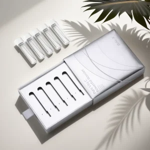 Custom Logo Skin Care Set Box Luxury Fragrance Perfume Gift Sets Packaging Biodegradable Paper Silver Boxes with Handle