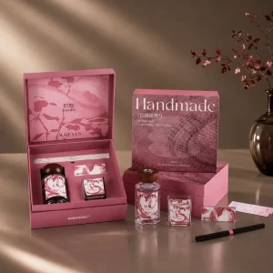 Custom Luxury Cosmetic Packaging Set Small Medium Large Flip Top Perfume Box