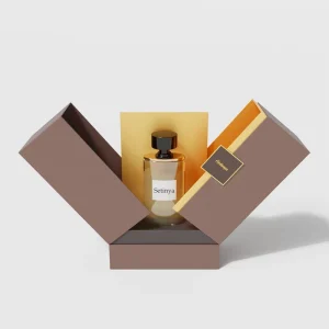 Custom Luxury Folding Perfume Display Gift Box with Cardboard Insert for Cosmetic Packaging