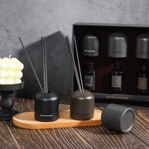 Custom Luxury Glass Long Lasting Aromatherapy Scent Private Label Reed Diffuser for Gift Stores