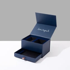 Custom Luxury Magnetic Drawer Gift Box Rigid Paper Packaging Box for Jewelry Cosmetic Gift Set Retail Packaging