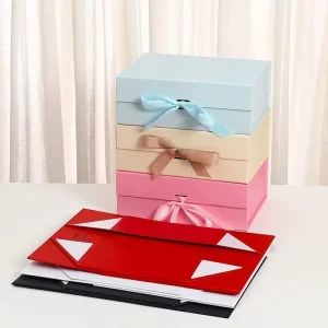 Custom Luxury Perfume Gift Box Set Handle Recyclable Square Rigid Paperboard Glossy Lamination UV Finish Gold Foil Printing