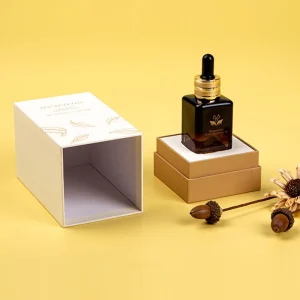 Custom Luxury Perfume Packaging Box Set Rigid Paper Fragrance Gift Box Round Tube and Creative Open Style with Logo