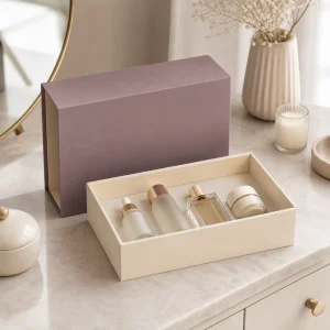 Custom Luxury Rigid Sleeve Gift Box Sliding Drawer Paperboard Packaging Box for Perfume Skincare Candle Jewelry and Gift Sets