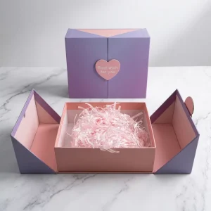 Custom Luxury Unique Valentine’s Day Birthday Wedding Gift Empty Perfume Cosmetics Rectangular Magnetic Paper Gift Box CN