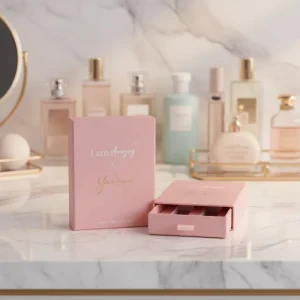 Custom Made Matte Packaging fragrance perfume set with premium gift box drawer box