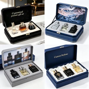 Custom Men’s Eau De Toilette Perfume Gift Set Spray Bottle Box Woody Scent Long Lasting Fragrance OEM ODM