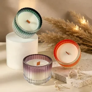Custom Meteor Crystal Aroma Candle Aromatherapy Soy Wax Handmade Environment Friendly Holiday Modern Glass Jar