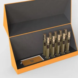 Custom Mini Perfume Sampler Box 3ml 5ml 10ml Glass Bottle Set Paper Magnet Shape For Gift Sample 30% PCR Glass EU Certified