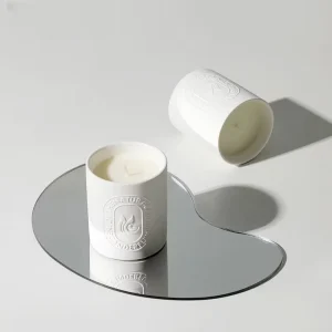 Custom New Arrival White Ceramic Jar Private Label Handmade Long lasting Modern Aromatherapy Soy Candles Easter Bars Holiday