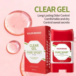 Custom ODM Antiperspirant Gel Deodorant Refreshing Long Lasting Fragrance Body Lotion Sports Underarm Odor Control