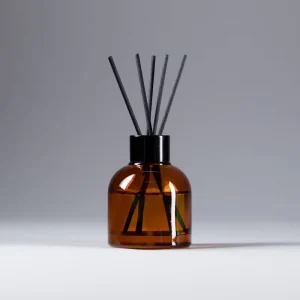 Custom-Packaged Glass Reed Aroma Diffuser Set for Home Fragrance with Essential Oil and Screw Cap Seal