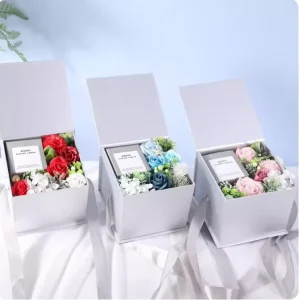 Custom Personal Logo Luxurious Scented Candle Gift Set Reusable Eco Friendly Square Luxury Candle Box Packaging