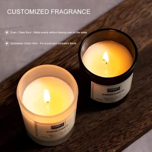 Custom Personalize Colored Eco friendly Flax Wick Soy Wax Aromatherapy Candles for Father’s Day and Bars
