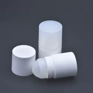 Custom Plastic PP Roll on Deodorant Container 50ml Custom Color Empty Perfume Roller Bottle Antiperspirant Essential Oil