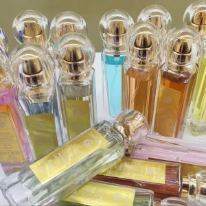 Custom Pocket Perfume 12ml Transparent Round Cap Travel Body Perfume Long Lasting Unisex