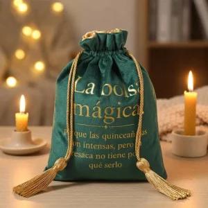 Custom Printed Velvet Gift Dust Bag High End Velvet Perfume Tarot Card Christmas Gift Packing Pouch With Tassel