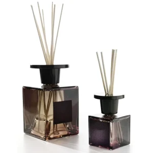 Custom Private Label Glass Bottle Essential Oil Reed Diffuser Gift Set