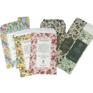 Custom Recycled Paper Envelope Wardrobe Scented Sachet Envelope Fragrance Bag Scented Sachets Flower Seeds Packets Envelope