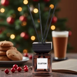 Custom Reed Diffuser 50ml 100ml 120ml 150ml with Rattan Sticks and Glass Bottle