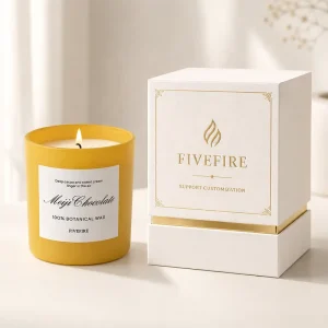 Custom Scented Aromatherapy Soy Wax Pillar Candles in Glass Jar Handmade Luxury Private Label Christmas Gift Box