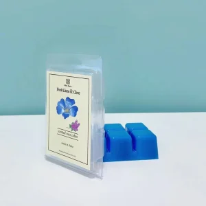 Custom Shape Candle Wax Melts Clamshell Packaging Plastic Wax Melt Labels Wax Melt Cubes
