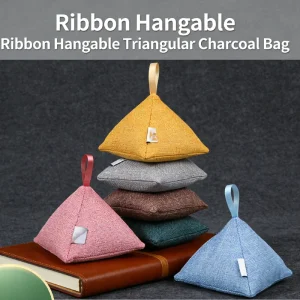 Custom Solid Bamboo Charcoal Bag Eco Friendly Hanging Sachet Formaldehyde Removal Car Air Freshener 30 Day Active