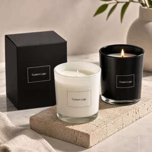 Custom Soy Wax Scented Candle with Logo Gift Box for Holiday Christmas & Home Decoration