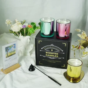 Custom Starry Sky Glass Jar Soy Wax Handmade Scented Candle for Ramadan and Holidays