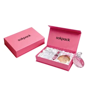 Custom Women’s 3PCS Perfume Gift Set Rigid Gift Box with Mini EDP and Velvet Perfect for Valentine’s Day