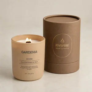 Custom logo and Packaging Soy Wax Customised Glass Jar Aromatherapy Aroma Scent Bougie Candle Gift Set