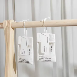 Customer Design Printing Embroid Cotton Linen Aroma Pouch and Scented Sachet for Hotel