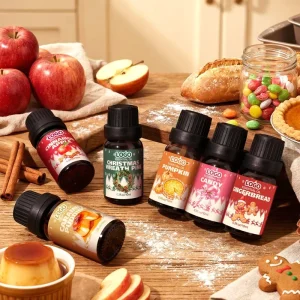Customizable 10ml 100% Pure Steam Distilled Jojoba Essential Oil Moisturizing General Purpose Gift Set Pumpkin Gingerbread