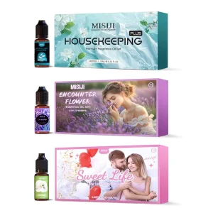 Customizable 10ml Oil-Soluble Aromatherapy Essential Oil Kit, 100% Pure, for Home, Office, and Travel