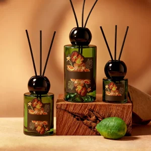 Customizable 50ml 110ml 200ml Glass Diffuser Bottle Essential Oil Flameless Fragrance Gift Long Lasting Scent Reed Diffuser