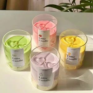 Customizable Color Handmade Modern Art Soy Wax Aromatherapy Candles for Christmas Birthdays Home & Hotel Spa Decoration