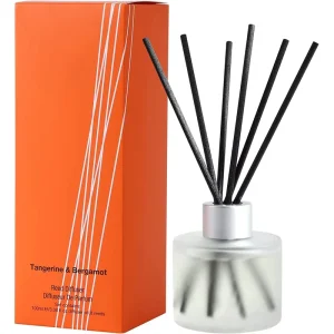 Customizable Logo Frosted 100ml Diffuser Glass Bottle 3.5mm 4mm 5mm Reed Diffuser Sticks Reed Diffuser