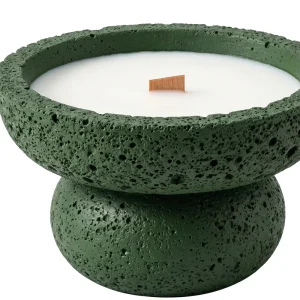 Customizable Scented Candle Flower Cement Cup Natural Soy Wax Essential Oil Wood Wick Long Lasting Fragrance Home Bedroom Decor