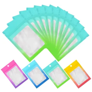 Customizable Small Zip Lock Sachet Bag Moisture-Proof Aluminum Foil Packaging for Necklaces & Gemstones Low MOQ