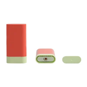 Customization Refillable Empty 15g 20g Antiperspirant Perfume Bottle Rotating Sunscreen Stick Bottle Orange Pink Green