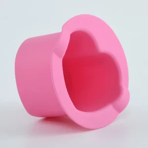 Customize Color White Pink 200ml Portable Silicone Wax Pot Non Stick Silicone Wax Bowl for Melting Wax