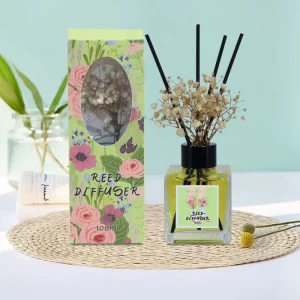 Customized 100ml Perfume Scent Reed Diffuser, Decorative Aroma Diffuser
