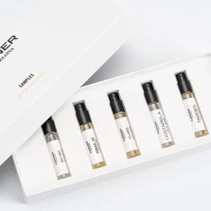 Customized 1ml 1.7ml 3ml 5ml Perfume Card Perfume Sample Set by Gift Box Glass Bottle with Cork or Pump Sprayer