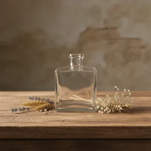 Customized 500ml Square Glass Reed Diffuser Bottle