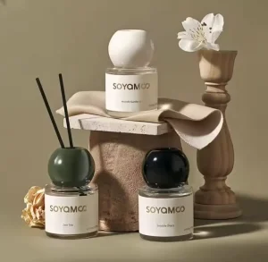 Customized Aromatherapy Home Fragrance Perfume Fresh Air Natural Essential Oil Reed Diffuser Mini 50ml With Aroma Stick